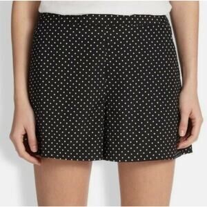 NWT Tory Burch Tilda Shorts Dot Mini A Black Women’s Size 10 Black White
